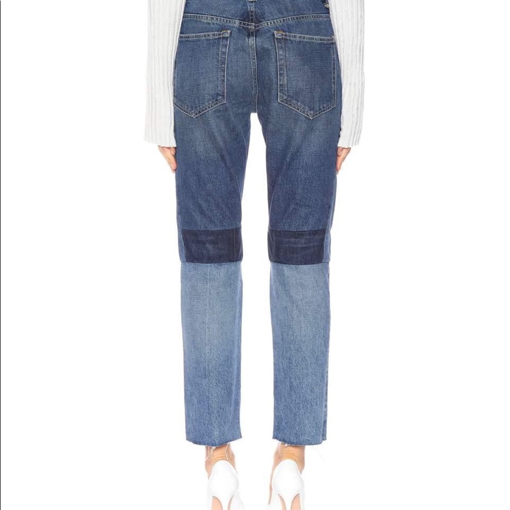 $390 Helmut Lang Patchwork Jeans - image 4